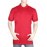 Men's Half Sleeves Polo T-Shirt - Red, Men, T-Shirts And Polos, Chase Value, Chase Value