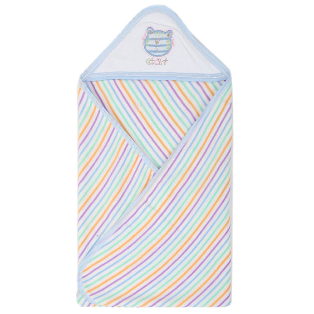 Newborn Sunny Bath Towel - Blue, Kids, Bath Accessories, Chase Value, Chase Value