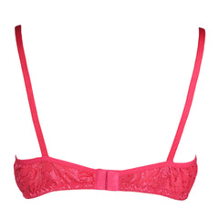 Women's Fancy Rose Bra - Dark Pink - test-store-for-chase-value