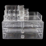 Acrylic Cosmetic Makeup Organizer Storage Box - White, Home & Lifestyle, Storage Boxes, Chase Value, Chase Value