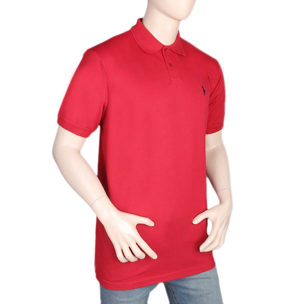 Men's Half Sleeves Polo T-Shirt - Red, Men, T-Shirts And Polos, Chase Value, Chase Value