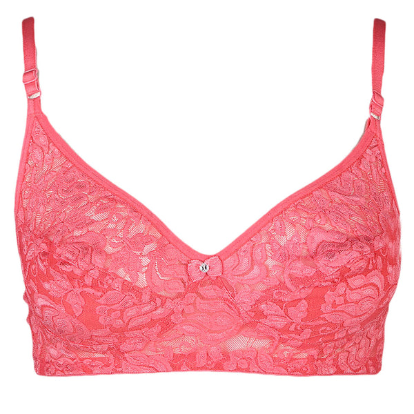 Women's Fancy Rose Bra - Pink - test-store-for-chase-value