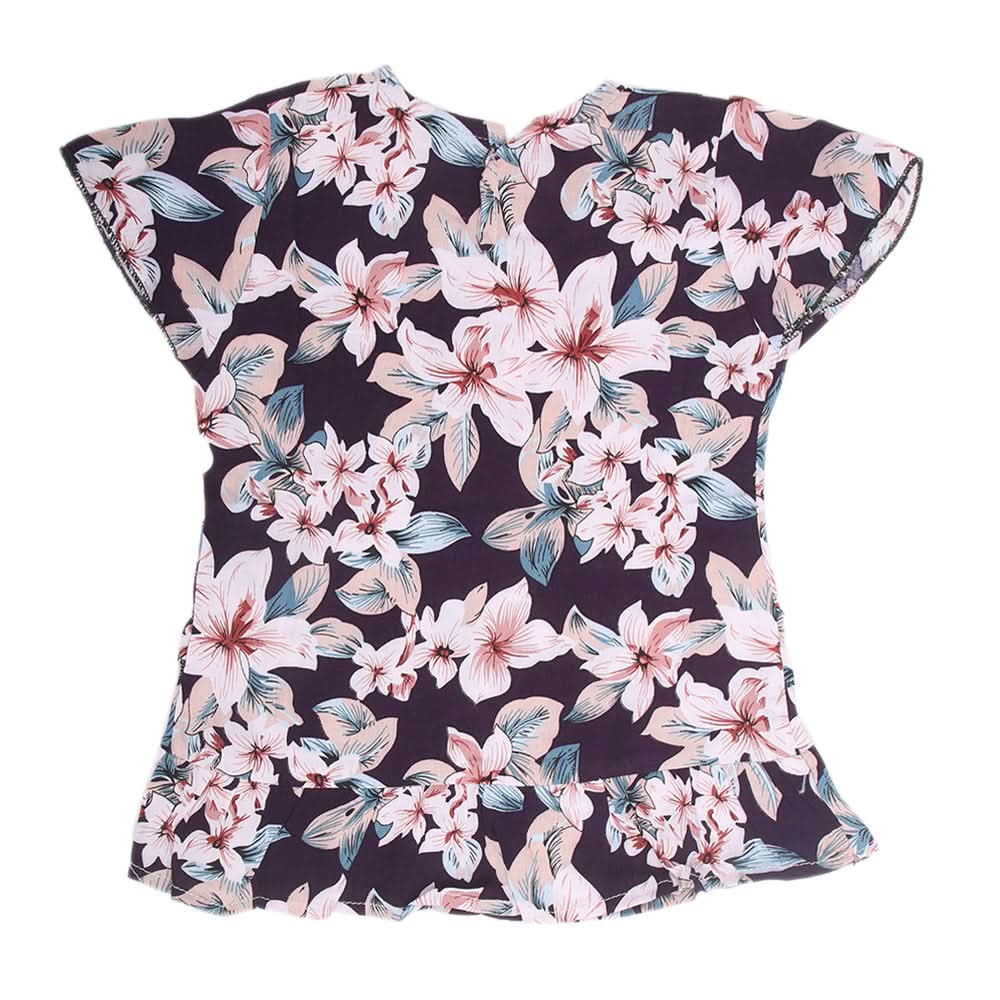 Girls Woven Half Sleeves Top  - Light Pink, Kids, Tops, Chase Value, Chase Value
