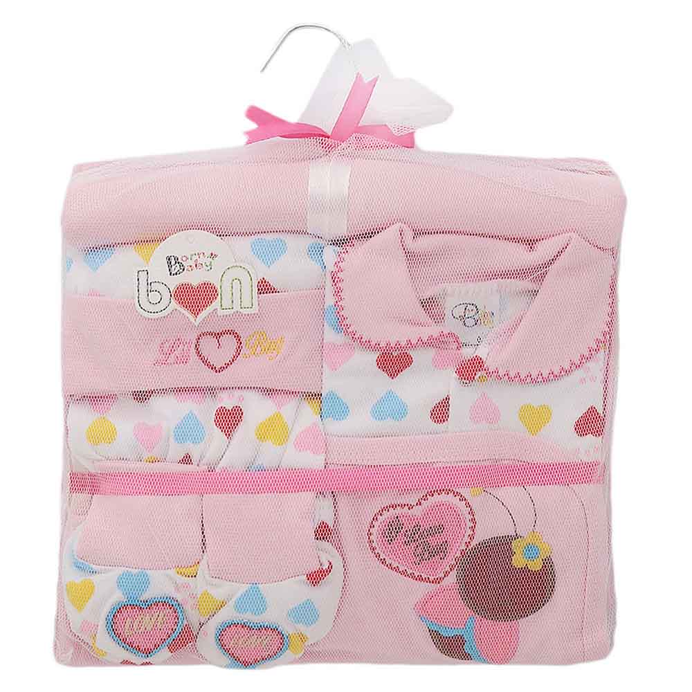 Newborn Baby Gift Suits (6 Pcs) - Pink, Newborn Baby Accessories, Chase Value, Chase Value