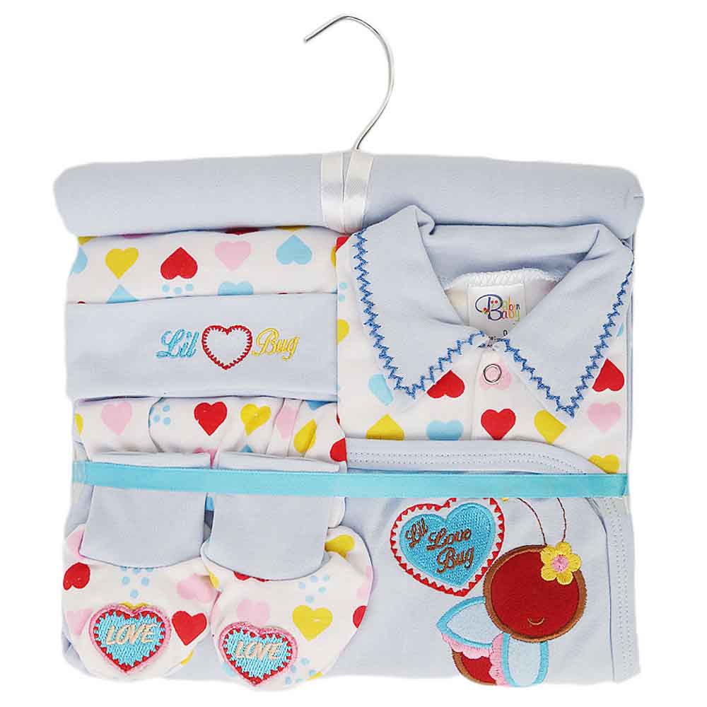 Newborn Baby Gift Suits (6 Pcs) - Blue, Newborn Baby Accessories, Chase Value, Chase Value