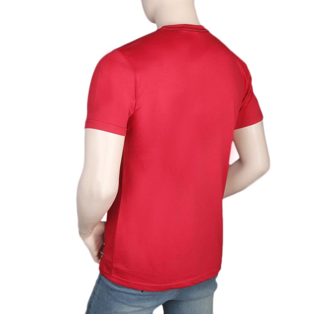Men's Half Sleeves Round Neck T-Shirt - Red, Men, T-Shirts And Polos, Chase Value, Chase Value