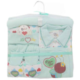 Newborn Baby Gift Suits (6 Pcs) - Green, Newborn Baby Accessories, Chase Value, Chase Value