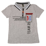 Boys Half Sleeves Polo T-Shirt - Light Grey, Boys T-Shirts, Chase Value, Chase Value