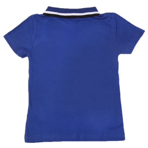 Boys Half Sleeves Polo T-Shirt - Royal Blue, Boys T-Shirts, Chase Value, Chase Value