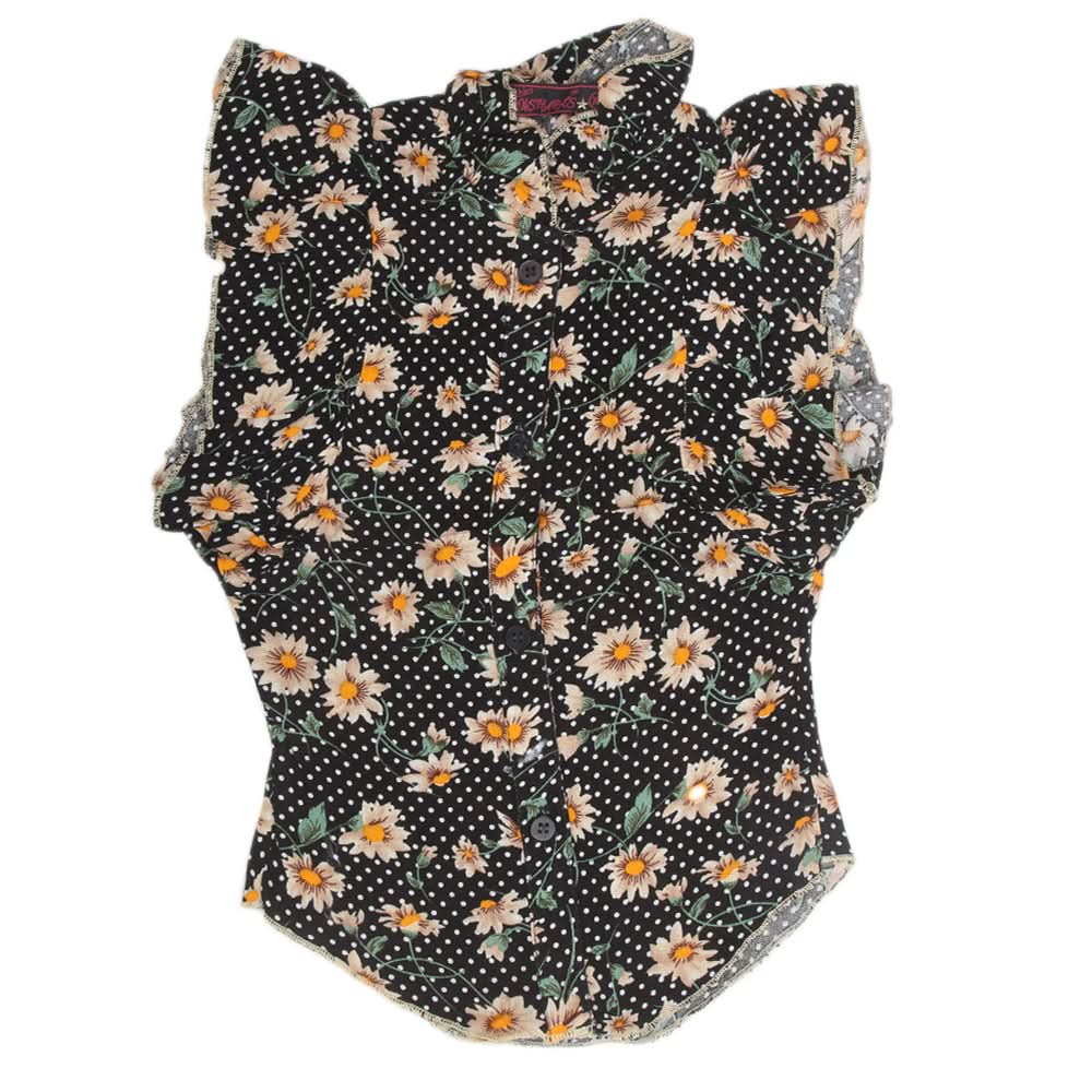 Girls Woven Half Sleeves Top  - Black, Kids, Tops, Chase Value, Chase Value