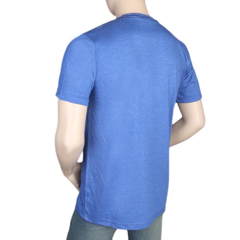 Men's Half Sleeves Round Neck T-Shirt - Blue, Men, T-Shirts And Polos, Chase Value, Chase Value