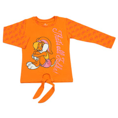 Eminent Girls Full Sleeves T-Shirt - Orange, Girls T-Shirts, Eminent, Chase Value