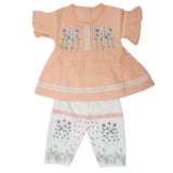 Newborn Girls Half Sleeves Suit - Orange, Kids, NB Girls Sets And Suits, Chase Value, Chase Value