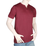 Men's Half Sleeves T-Shirt - Maroon, Men, T-Shirts And Polos, Chase Value, Chase Value