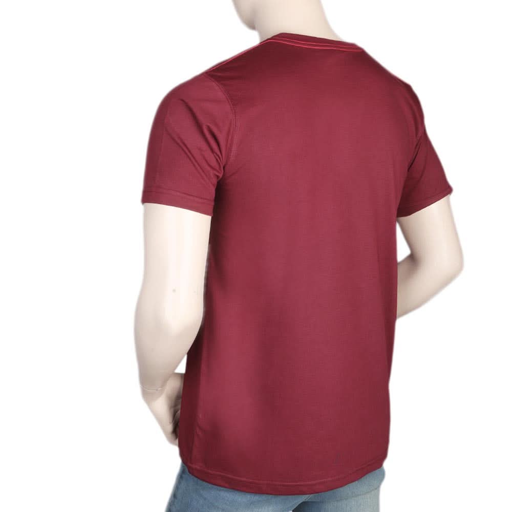 Men's Half Sleeves T-Shirt - Maroon, Men, T-Shirts And Polos, Chase Value, Chase Value