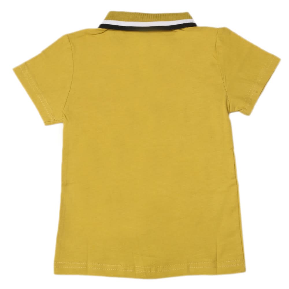 Boys Half Sleeves Polo T-Shirt - Olive, Boys T-Shirts, Chase Value, Chase Value