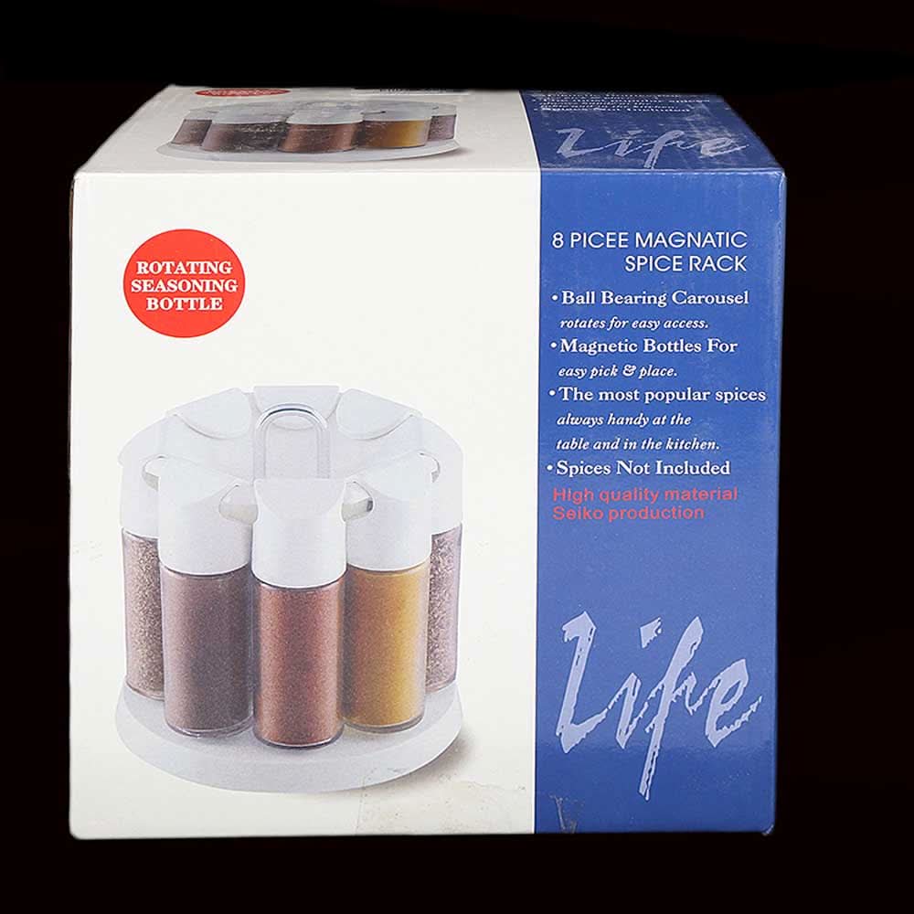 Spice Jar 8 Pcs Set - White, Home & Lifestyle, Storage Boxes, Chase Value, Chase Value