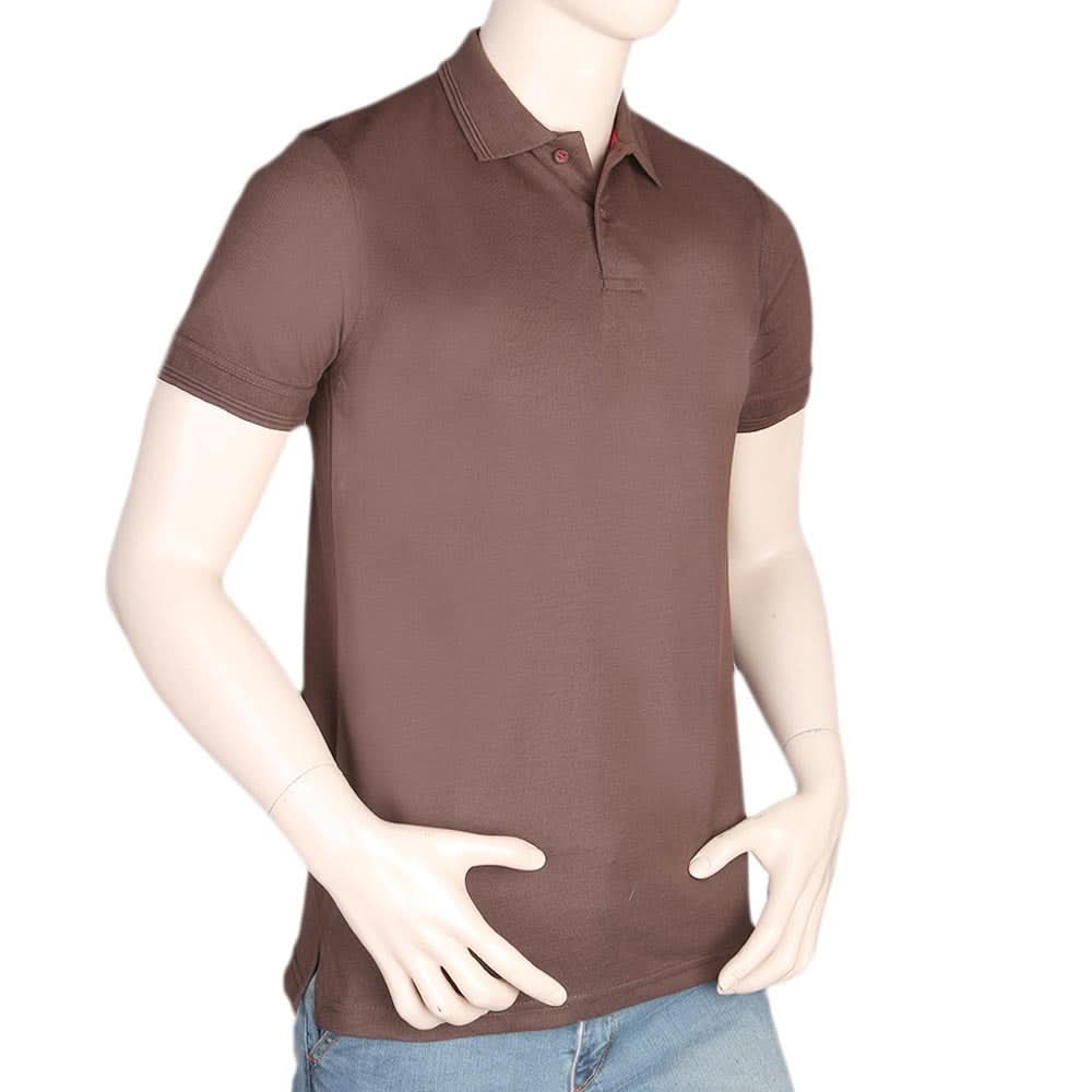 Men's Half Sleeves Polo T-Shirt - Coffee, Men, T-Shirts And Polos, Chase Value, Chase Value
