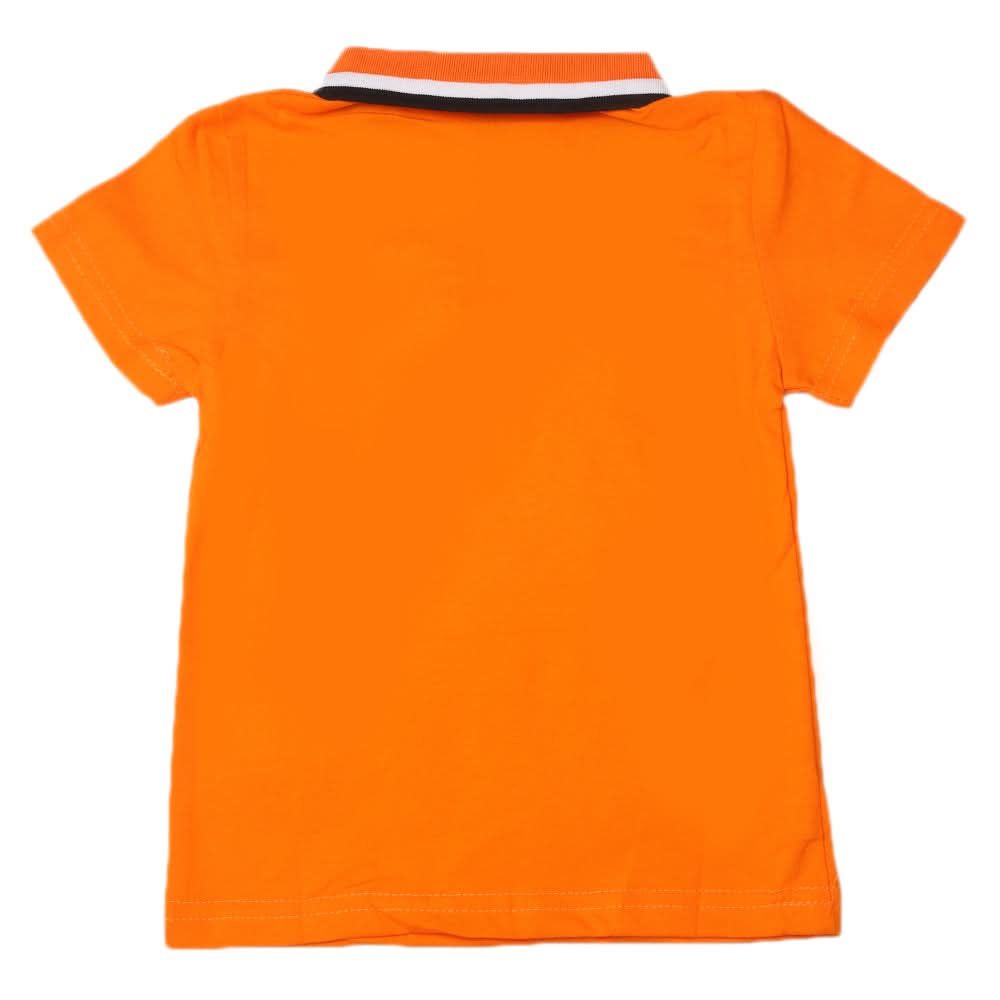 Boys Half Sleeves Polo T-Shirt - Orange, Boys T-Shirts, Chase Value, Chase Value