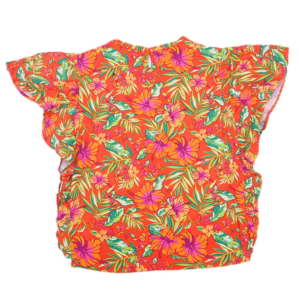 Girls Half Sleeves Top - Orange, Kids, Tops, Chase Value, Chase Value