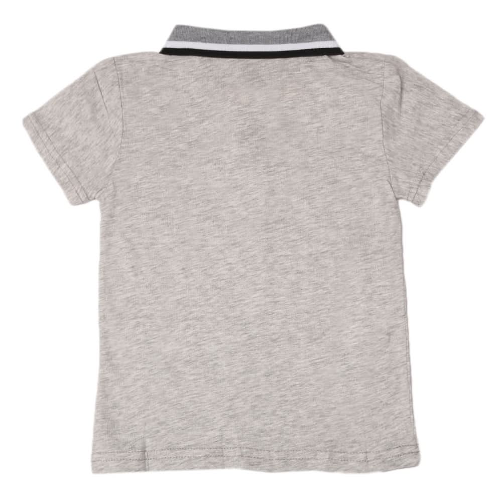 Boys Half Sleeves Polo T-Shirt - Light Grey, Boys T-Shirts, Chase Value, Chase Value