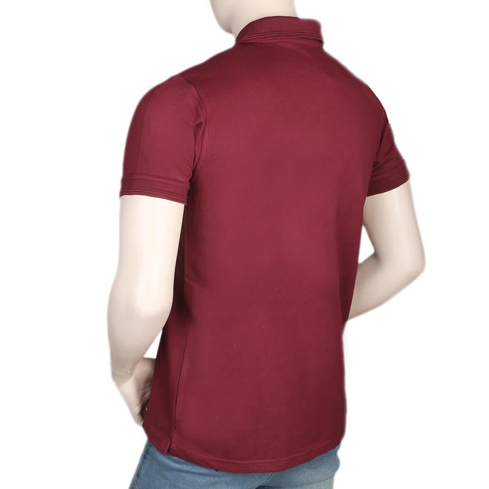Men's Half Sleeves Polo T-Shirt - Maroon, Men, T-Shirts And Polos, Chase Value, Chase Value