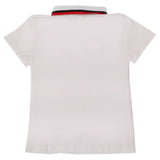 Boys Half Sleeves Polo T-Shirt - White, Boys T-Shirts, Chase Value, Chase Value