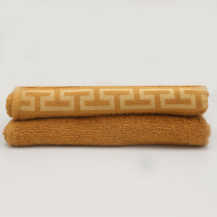 Face Towel Greek Border 50x100 - Golden, Home & Lifestyle, Face Towels, Chase Value, Chase Value