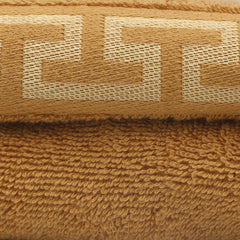 Face Towel Greek Border 50x100 - Golden, Home & Lifestyle, Face Towels, Chase Value, Chase Value