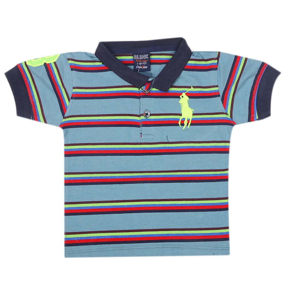 Boys Half Sleeves Polo T-Shirt - Multi, Kids, Boys T-Shirts, Chase Value, Chase Value