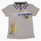 Boys Half Sleeves Polo T-Shirt - Light Grey, Boys T-Shirts, Chase Value, Chase Value