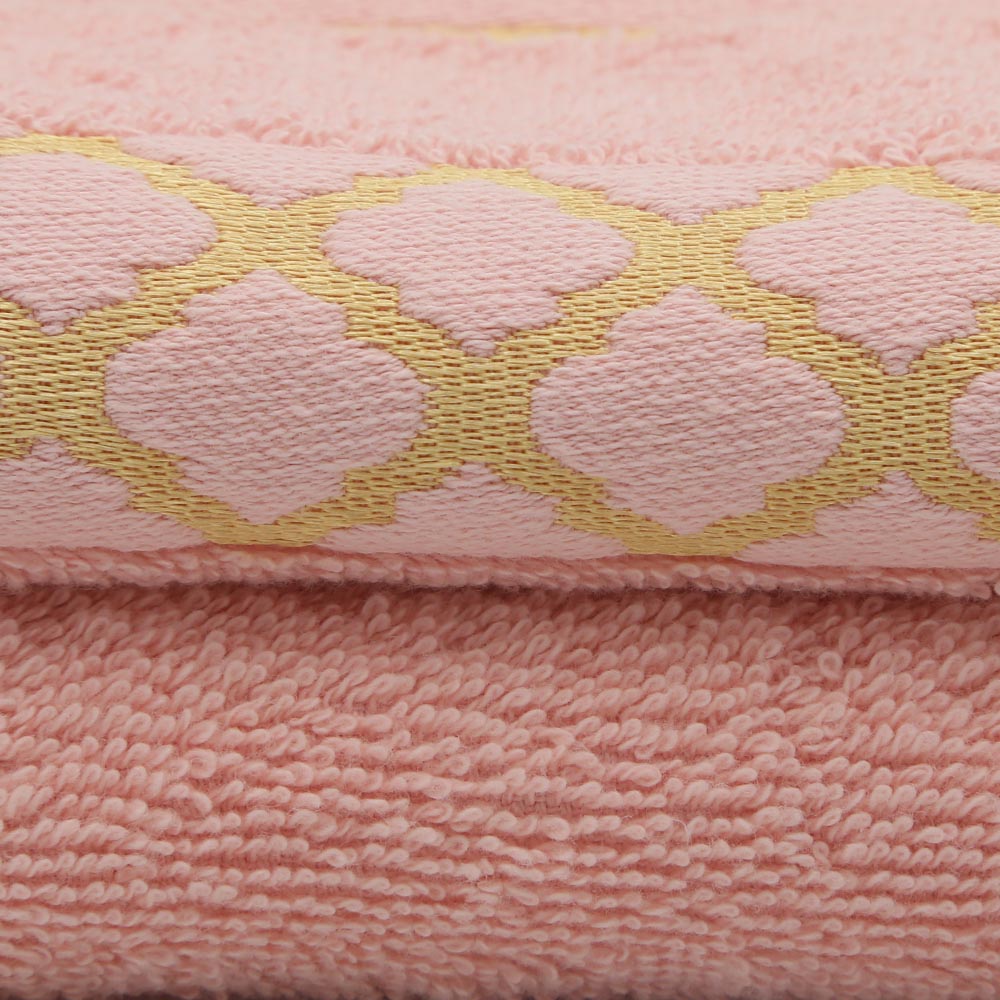 Face Towel Greek Border 50x100 - Light Pink, Home & Lifestyle, Face Towels, Chase Value, Chase Value