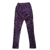 Girls Velvet Tights - Dark Purple, Kids, Tights Leggings And Pajama, Chase Value, Chase Value