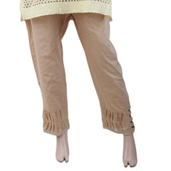 Women's Fancy Trouser With Pleats - Beige, Women, Pants & Tights, Chase Value, Chase Value