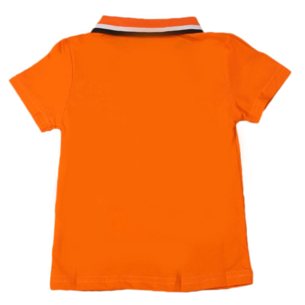 Boys Half Sleeves Polo T-Shirt - Orange, Boys T-Shirts, Chase Value, Chase Value
