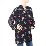 Women's Printed Lace Top - Black, Women, T-Shirts And Tops, Chase Value, Chase Value