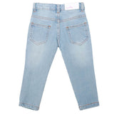 Girls Embroidered Denim Pant - Light Blue, Kids, Pants And Capri, Chase Value, Chase Value