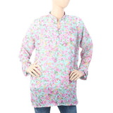 Women's Printed Lace Top - Cyan, Women, T-Shirts And Tops, Chase Value, Chase Value