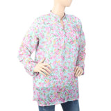 Women's Printed Lace Top - Cyan, Women, T-Shirts And Tops, Chase Value, Chase Value