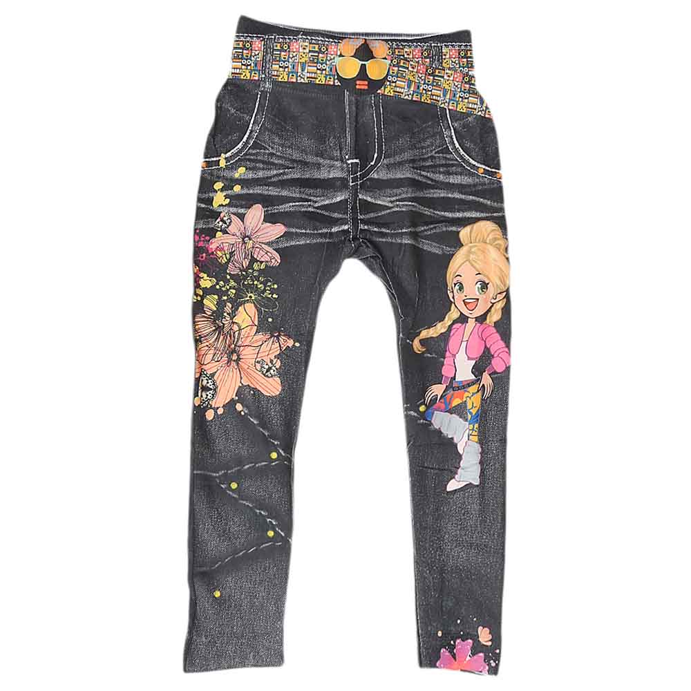 Girls Barbie Tights - Black, Kids, Tights Leggings And Pajama, Chase Value, Chase Value