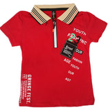 Boys Half Sleeves Polo T-Shirt - Maroon, Boys T-Shirts, Chase Value, Chase Value