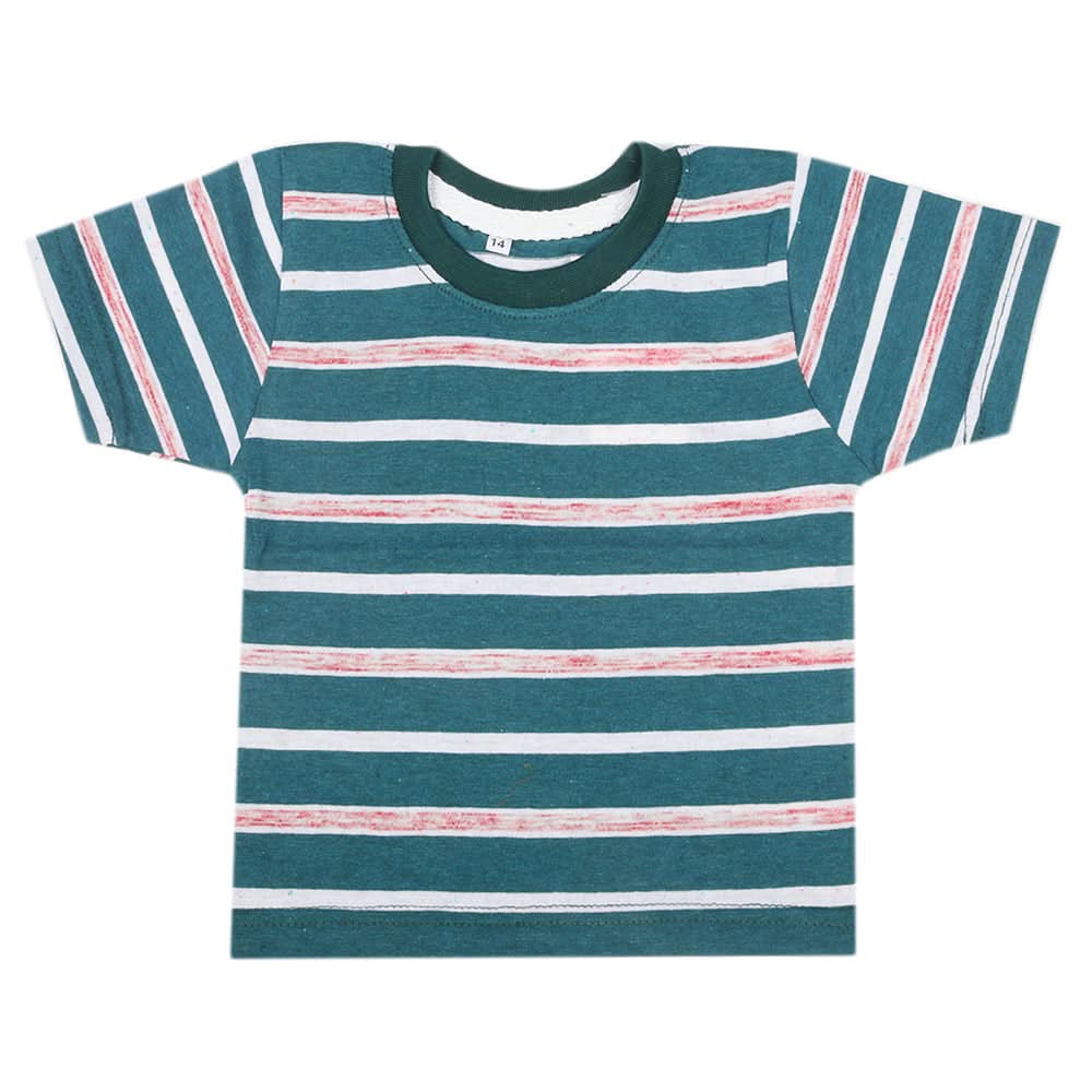 Boys Yarn Dyed Half Sleeves T-Shirt - Multi, Kids, Boys T-Shirts, Chase Value, Chase Value