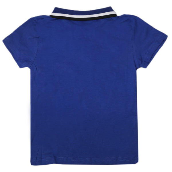 Boys Half Sleeves Polo T-Shirt - Royal Blue, Boys T-Shirts, Chase Value, Chase Value