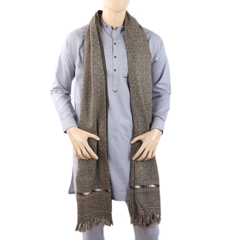 Men's Shawl Jugnu Pure - Olive Green, Men, Shawls & Mufflers, Chase Value, Chase Value