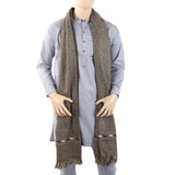 Men's Shawl Jugnu Pure - Olive Green, Men, Shawls & Mufflers, Chase Value, Chase Value