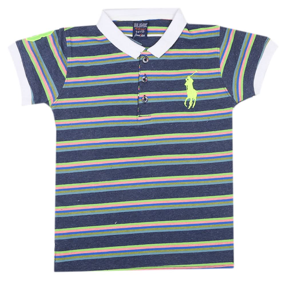 Boys Half Sleeves Polo T-Shirt - Multi, Kids, Boys T-Shirts, Chase Value, Chase Value