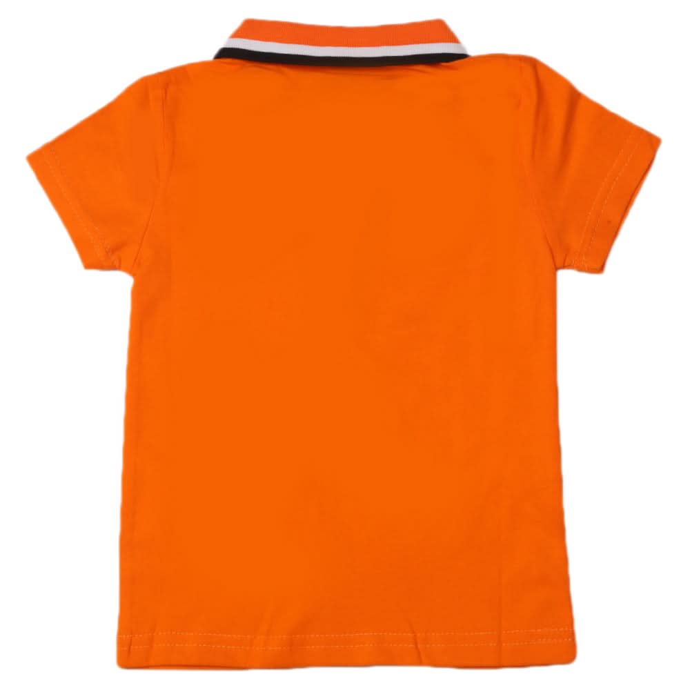 Boys Half Sleeves Polo T-Shirt - Orange, Boys T-Shirts, Chase Value, Chase Value