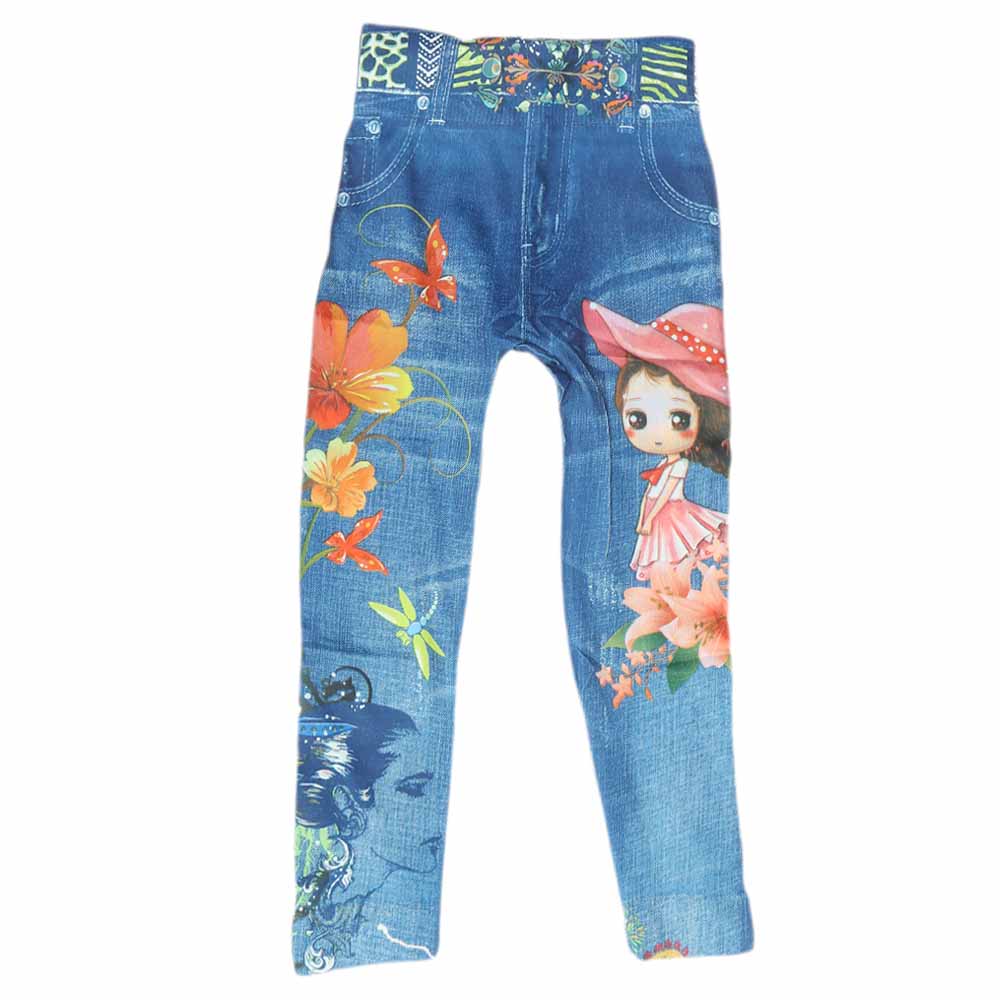 Girls Barbie Tights - Blue, Kids, Tights Leggings And Pajama, Chase Value, Chase Value