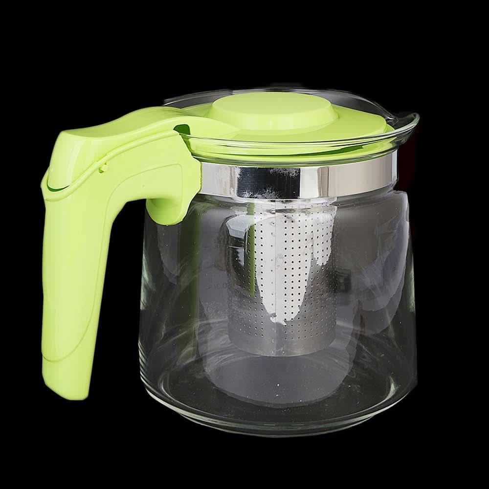 Glass Kettle with Strainer - Green, Home & Lifestyle, Glassware & Drinkware, Chase Value, Chase Value