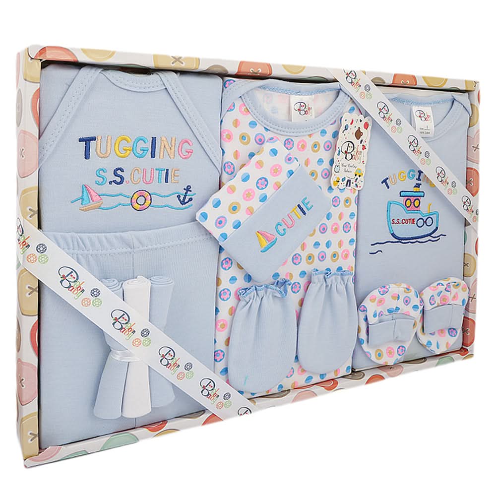 Newborn Gift Set 3Pcs - Blue, Newborn, Chase Value, Chase Value